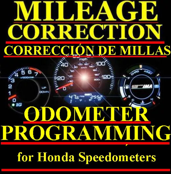 Honda Motorcycle Speedometer Instrument Gauge Cluster Mileage Odometer PROGRAM
