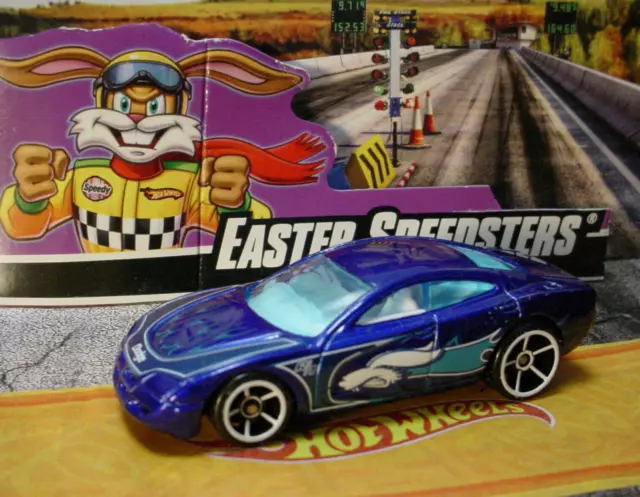 2009 Hot Wheels EASTER Rides DODGE CHARGER R/T 🐰 blue;white oh5 🐇 loose🐇