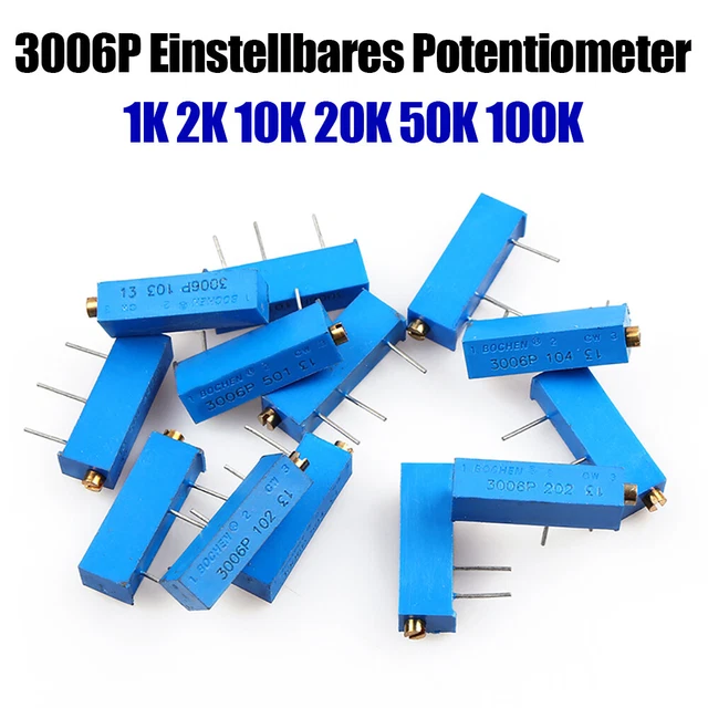 25W 100 Ohm Keramik Potentiometer - Einstellbarer Widerstand Rheostat