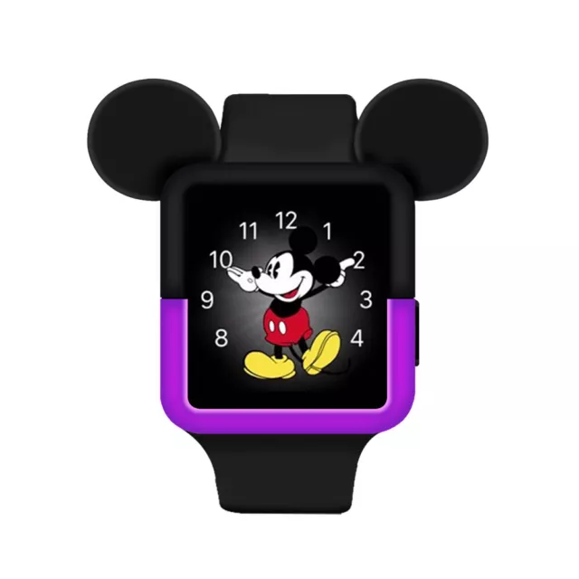 Protective Silicone Disney Mickey Mouse Ear Cover Case 44MM Apple Watch Series 4