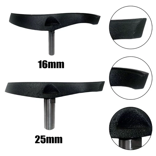 Reposo de herramientas de torno curvo de alta resistencia para tazón de carpintería que gira 16 25 mm de diámetro