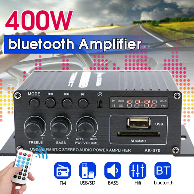 400W HIFI AUTO Stereo 12V Car Audio Amplifier Bluetooth MP3 Radio