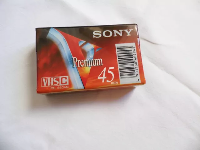 Sony Premium 45 Minute Min VHSC PAL SECAM Tape EC-45VG  New