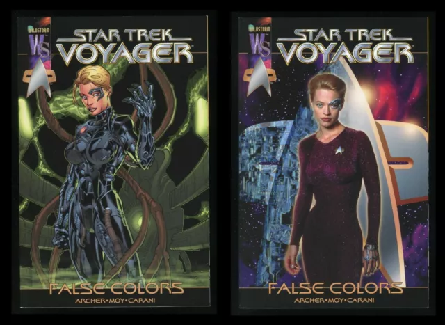 Star Trek Voyager False Colors Trade Paperback TPB & Variant Lot Seven of Nine