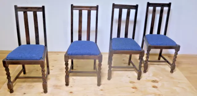 4 Set Antike Jugendstil  Stühle  in Eiche  Esszimmer Antik ca. 1900 Jh.
