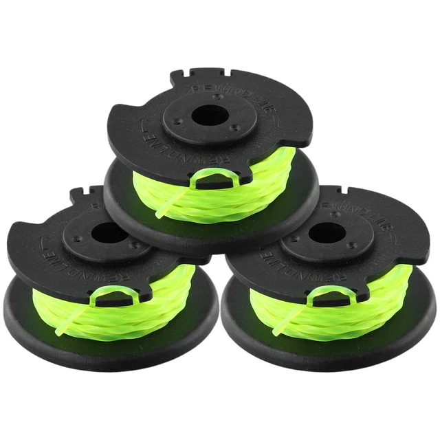3 X Replacement Spool Line For Ryobi RAC143 36V Grass Trimmer Spool Parts