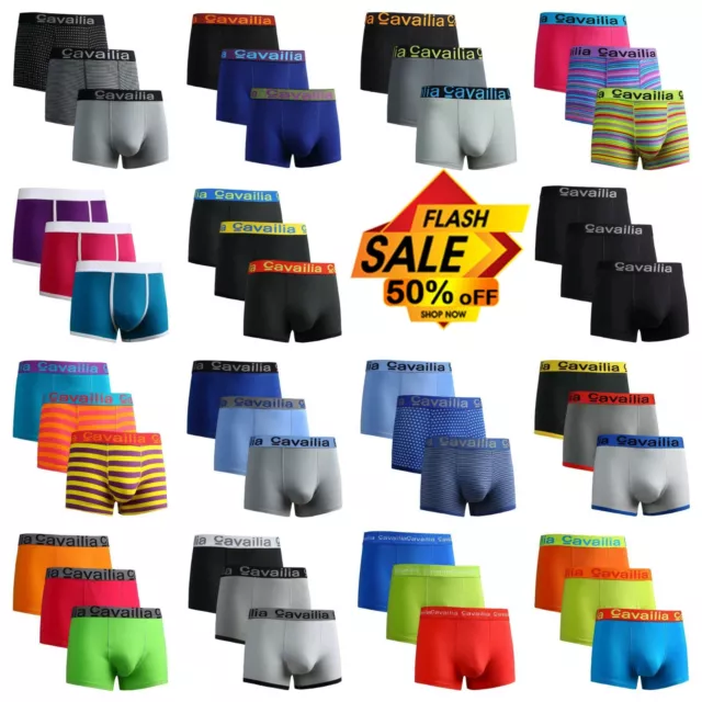 Mens Underwear Soft Underpants Boxer Cotton Sports Shorts 3,6,9,12 Pack All Size