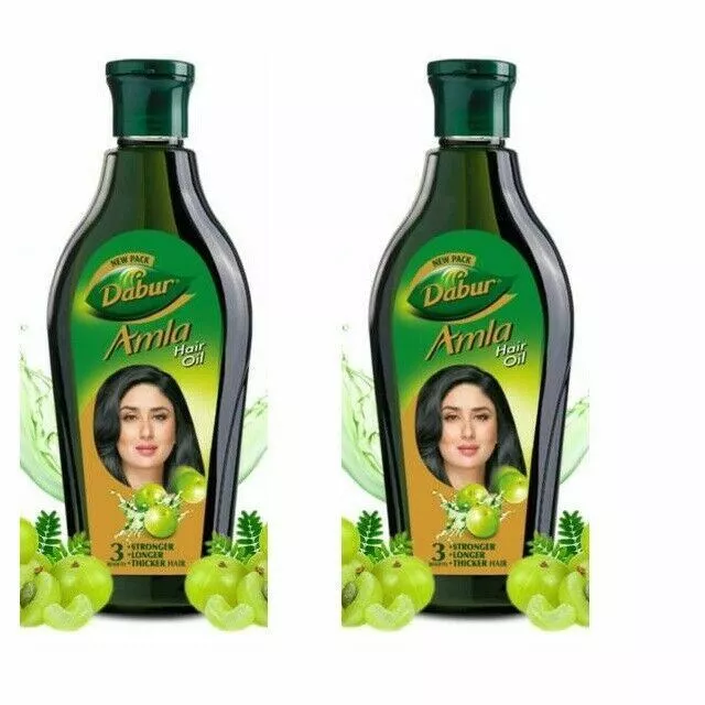 2 Bottles x Dabur Amla Hair Oil 90ml Herbal gooseberry Indian- Fast Hair Growth