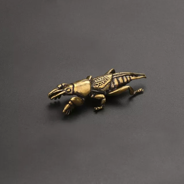 Antique Solid Brass Insect Figurine Decor Crafts Statue Home Animal Ornaments