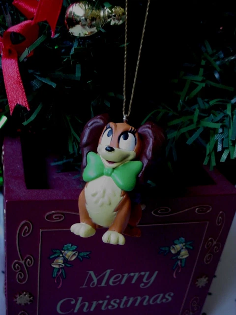 Disney Mickey Petshop Fifi Minnie Mouse Dog Custom Christmas Ornament New