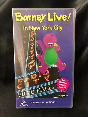 BARNEY LIVE! IN New York City 2000 Lyrick Studios VHS £4.36 - PicClick UK