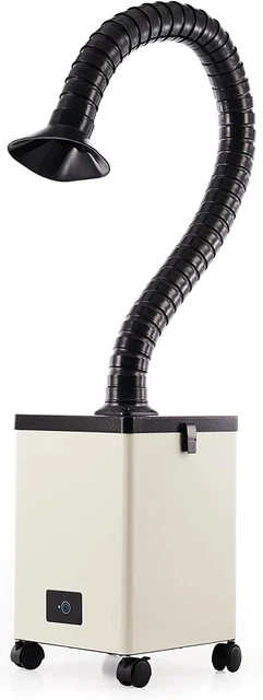 XF-180 Fume Extractor with 3 Stage Air Filter, Wheeled Smoke Absorber and Purifi