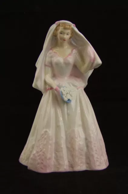 Royal Doulton Figure - 'The Bride' - HN2166 - Style Two - Made in England.