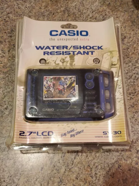 Vintage Casio SY-30 Shock Proof/Water Resistant Color LCD Television (B7)