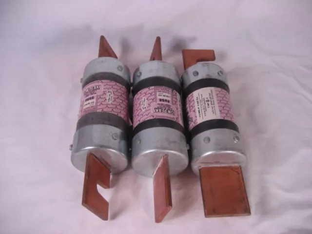 Lot of 3 Buss Low Peak LPN-RK450 450A 250V Fuse Dual Element Time Delay (NOS)