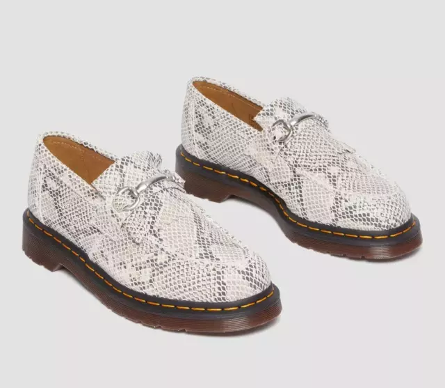 Mocassino Scarpe Dr Martens Adrian Snaffle Taglia Uk 10 Eu 45 Serpente Pithon 30616296