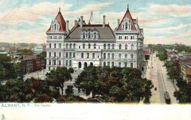 Albany, New York, NY, State Capitol, Undivided Back Vintage Postcard e6423