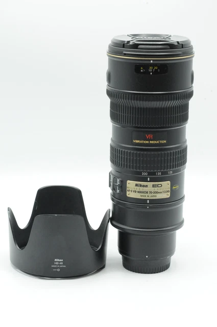 Nikon Nikkor AF-S 70-200mm f2.8 G ED VR IF Lens AFS #286