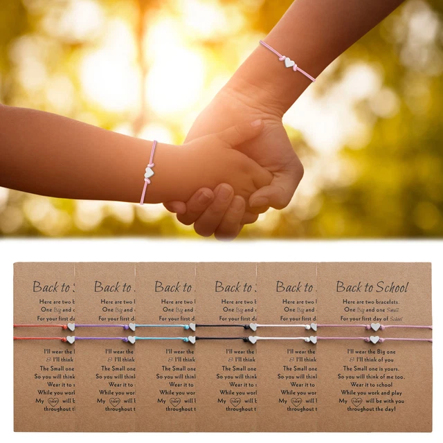 2 PIEZAS Pulsera Volver a la Escuela Pulsera Regalo Más Tarjeta Volver a