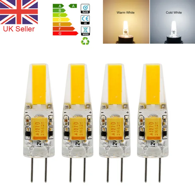 20X Dimmable G4 LED COB Bulbs 6W Capsule Lamp Replace Halogen Bulb AC DC 12V UK