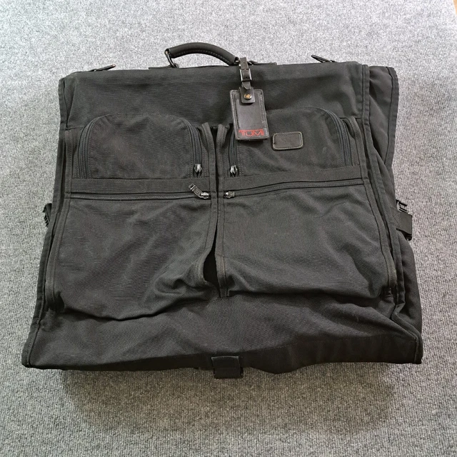 Tumi Garment Ballistic Nylon Alpha Bi Fold Suit Travel Black Bag