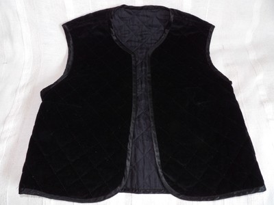 Gilet costume breton pour enfant velours noir  Milieu XXe 