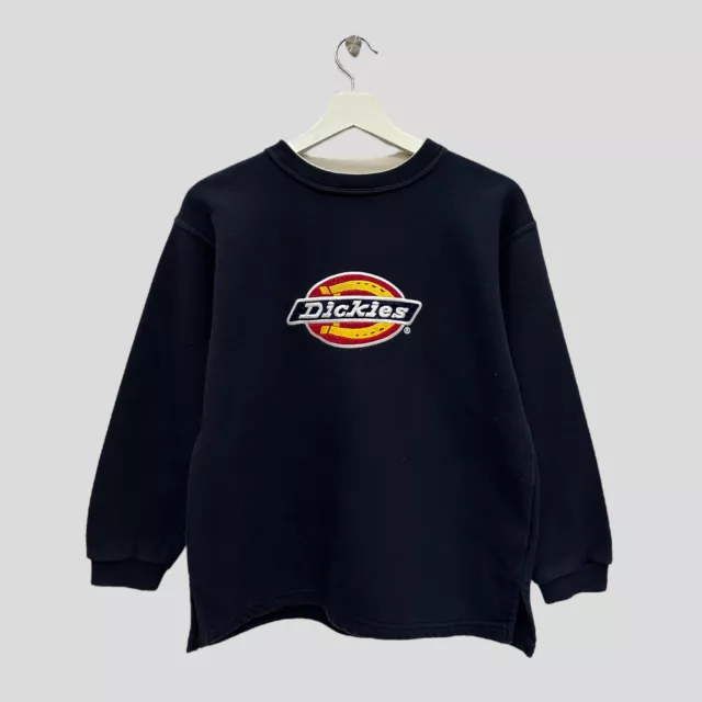 Felpa crewneck Dickies big logo ricamato cult vintage 90's Tg. S F2130