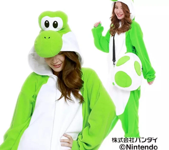Costume Kigurumi Luigi Super Mario Bros. Sazac - Unisex, Taglia Unica, Halloween, Giappone