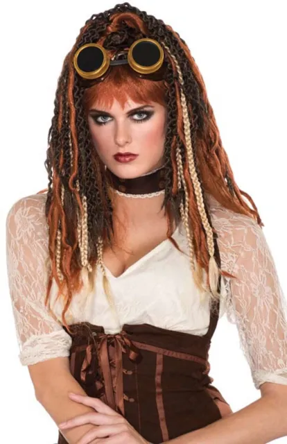 Wig Steampunk Havoc Dreads victorian adult woman cosplay stage movie acting play
