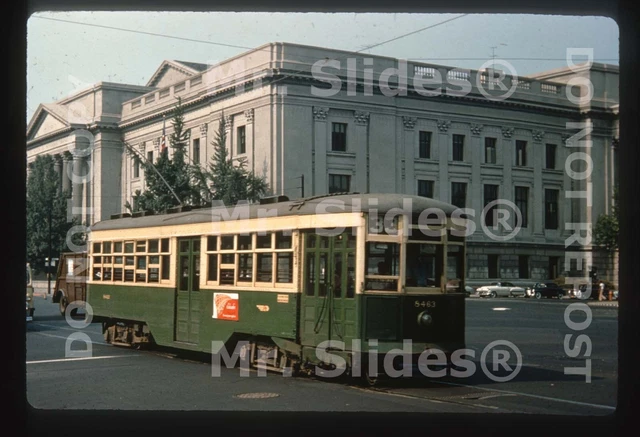 Duplicate Slide Streetcar / Tram:  PTC Philadelphia Car 8463 Action