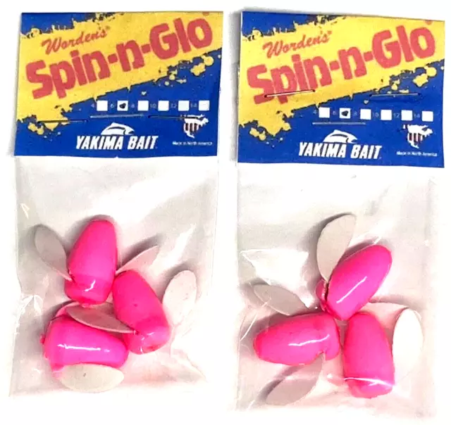 Yakima Bait Wordens 064-MPPT Spin-N-Glo Winged Drift Bobber #2 Metallic  Purp Pink