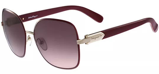 Salvatore Ferragamo Women's Beveled Rim Butterfly Sunglasses SF150S 728 - Italy