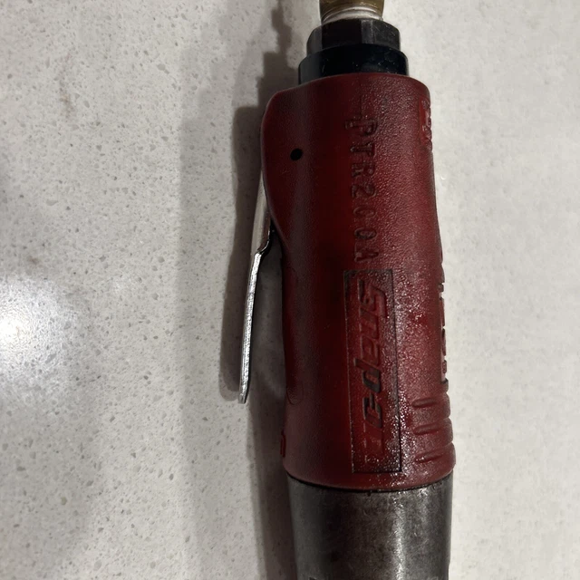 SNAP ON PTR200A 1/4" Drive Air Ratchet Wrench Nice Works Great 3
