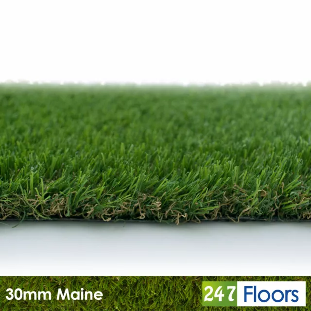 30mm Luxury Artificial Grass, Quality Astro Turf Realistic Lawn Natural Dense