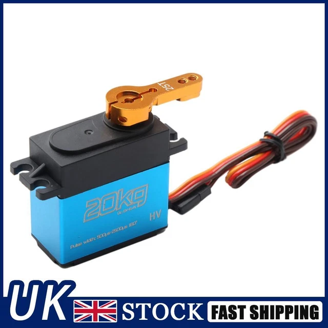 20kg Digital Servo 1/8 1/10 1/12 Scale RC Car Manipulator Metal Gear 25t Arms