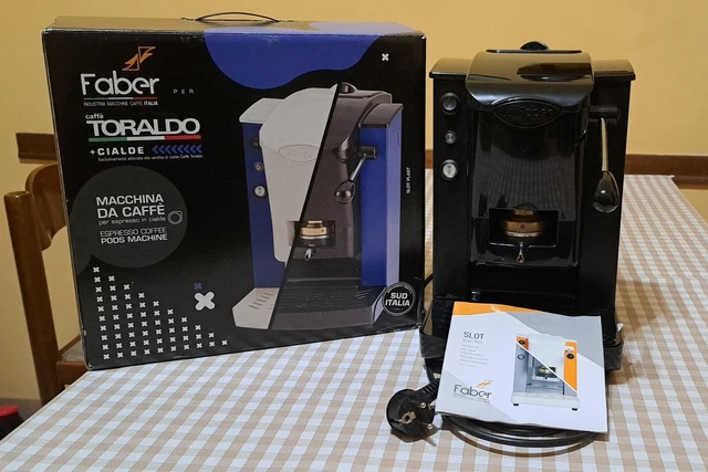 Faber Slot Plast 500W 1,3L Macchina da Caffè a Cialde - Nera