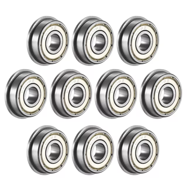 10pcs F608ZZ Flange Ball Bearing Double Shielded Chrome Steel Bearings