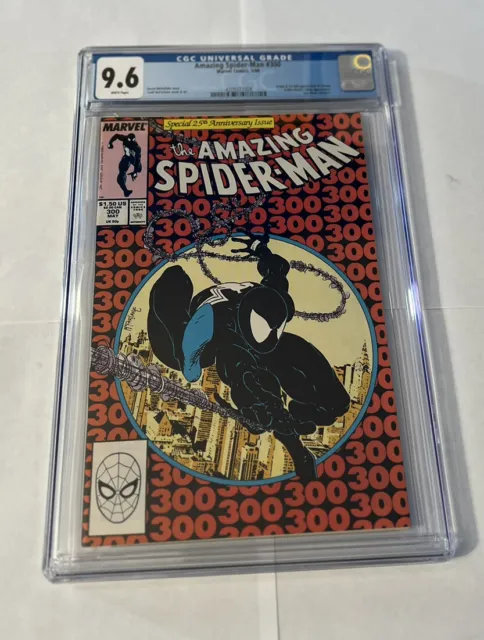 Amazing Spider-Man #300 CGC NM+ 9.6 White Pages 1st Appearance Venom! Marvel
