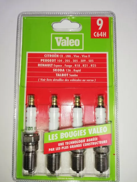 4 bougies allumage  VALEO C64H CITROEN VISA GT