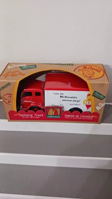 McDonald's 1949 Delivery Truck Die-Cast Metal Bank 1998 Ertl Volvo