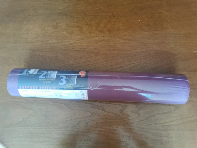 Papier-peint intissé mauve pailleté (x2)