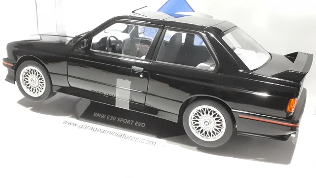 BMW E30 SPORT EVO noire SOLIDO échelle au 1/18EME Voiture miniature collection 2