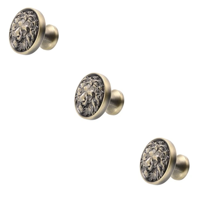 3 Pcs Door Knobs Handle Vintage Cabinet Knobs Cupboard Knobs