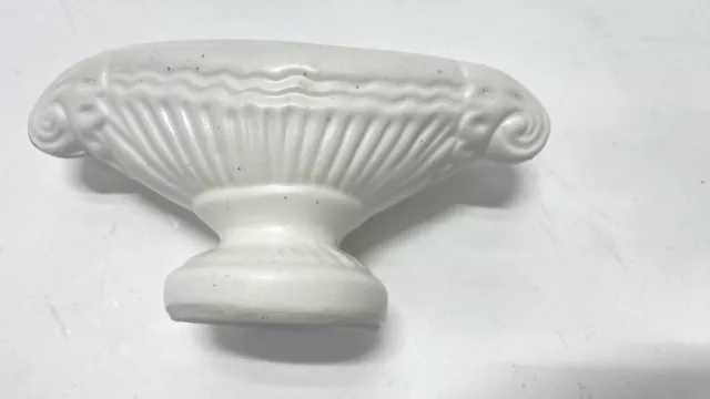 🔆Floraline Oval Beautiful Old White Ceramic Texture Pedestal Bowl Planter Matte