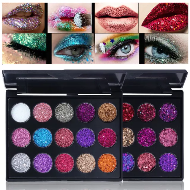 Waterproof Glitter Eyeshadow Eye Shadow Pallete 15 Colour Lasting Makeup Kit Set