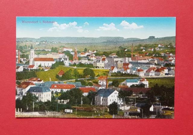 AK WARNSDORF in Böhmen um 1910 Ortsansicht  ( 39416