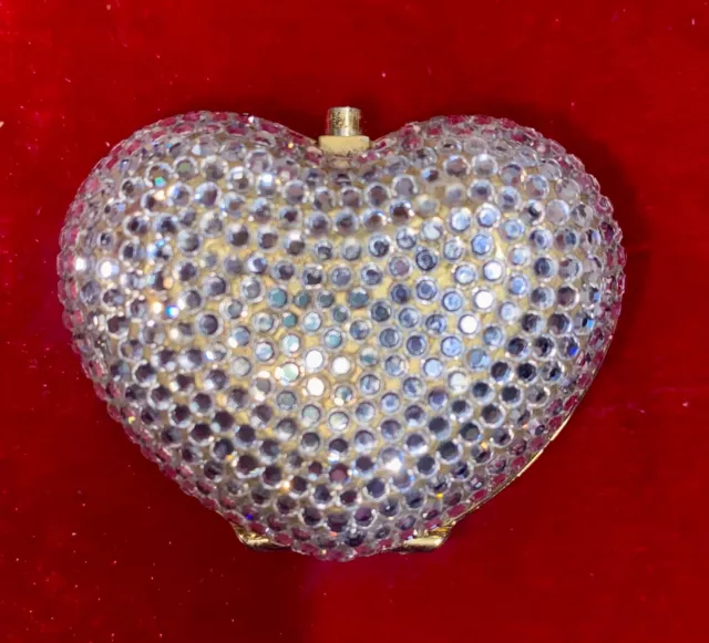 Judith Leiber Swarovski Crystal Heart Shaped Tulip Trinket Pill Box 2