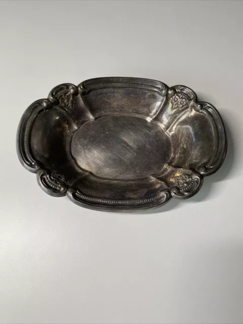 Newport By Gorham Small Silver Dish/Tray 7.5” Oval Vintage YB716