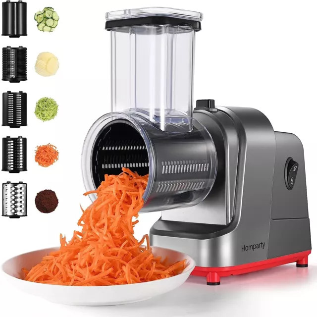 ASLATT Electric Slicer, Electric Cheese Grater for Home Kitchen