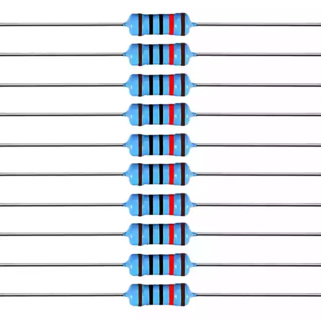 10K Ohm 0.25W 1% Metal Film Resistor - Pack of 100